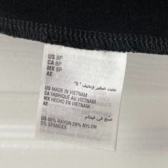 INC International Concepts Women Black Pants Straight Leg Elastic Waist 8P NWOT - Picture 9 of 11